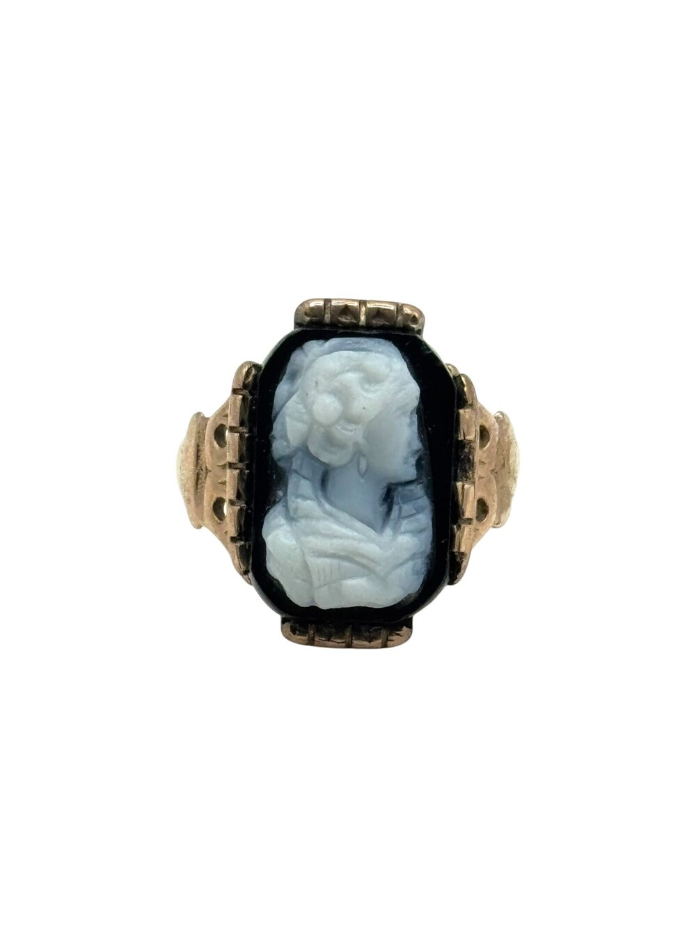 14kt Yellow Gold Sardonyx Cameo Ring